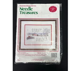 Vintage Needle Treasures. Home For Christmas Counted Cross Stitch Kit